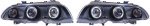 BMW E46 4drs Angel Eyes Svart