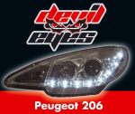 Peugeot 206 Devil Eyes Krom