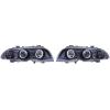 BMW E46 4drs Angel Eyes Svart