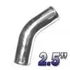 2.5" - Aluminiumrör (64mm) 45° [polerat]